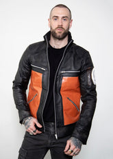 Men's Naruto Shippuden Uzumaki Real Leather Jacket